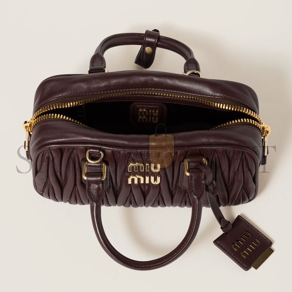 MIU MIU ARCADIE MATELASSÉ NAPPA LEATHER BAG 5BB142 (22*10.5*7.5cm)